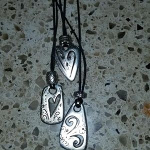 Brighton 3 strand heart necklace